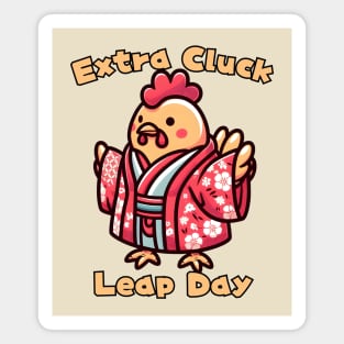 Leap day chicken Magnet